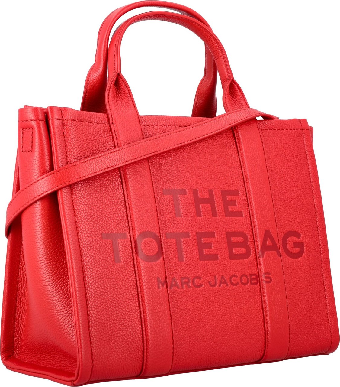 Marc Jacobs THE MEDIUM TOTE LEATHER Rood