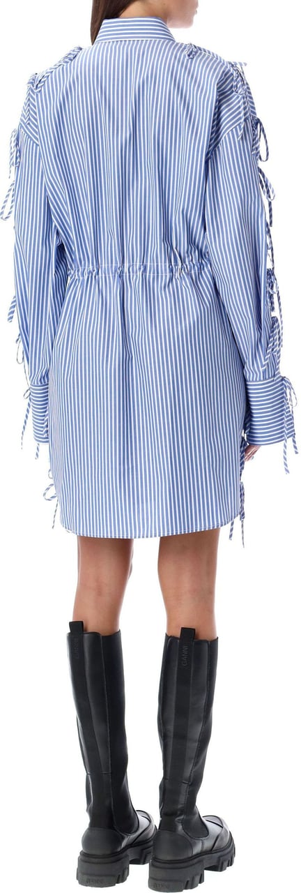 MSGM DRESS SHIRT STRIPE Blauw