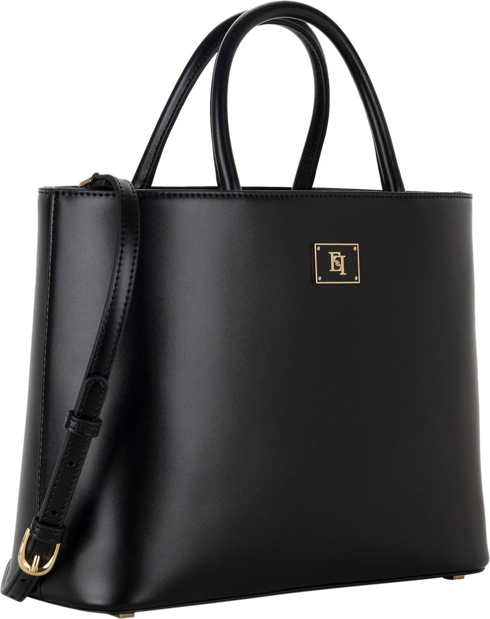 Elisabetta Franchi Black Medium Shopping Bag Black Zwart