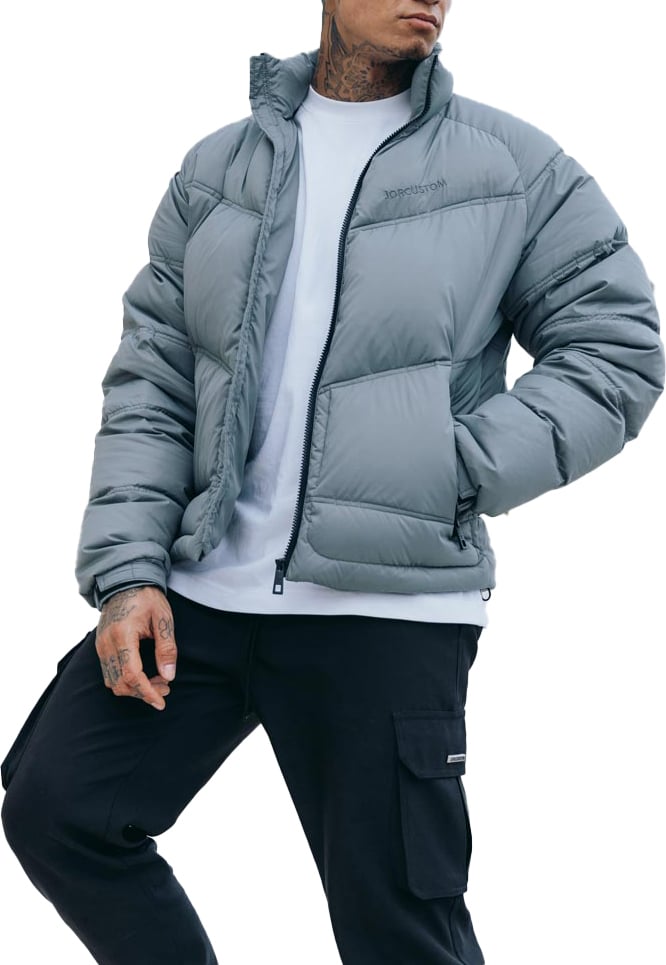 JORCUSTOM Original Puffer Jacket Grey Grijs