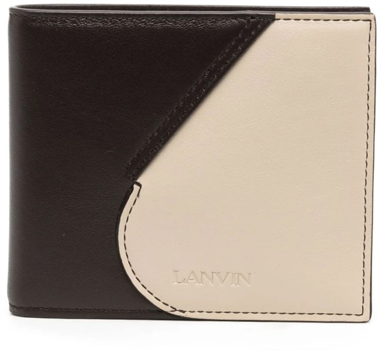 Lanvin Hobo Tie Logo Bifold Wallet Divers