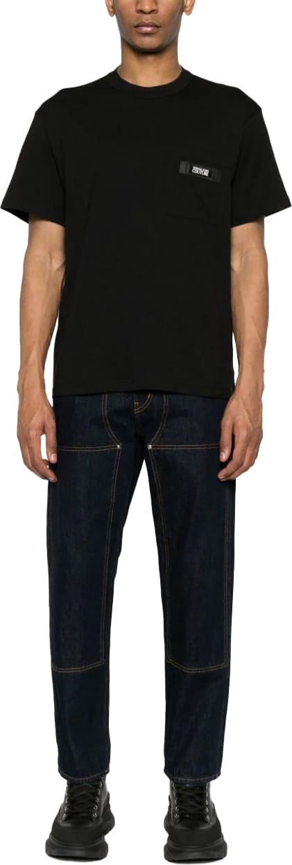 Versace Jeans Couture Zwarte t-shirt Zwart