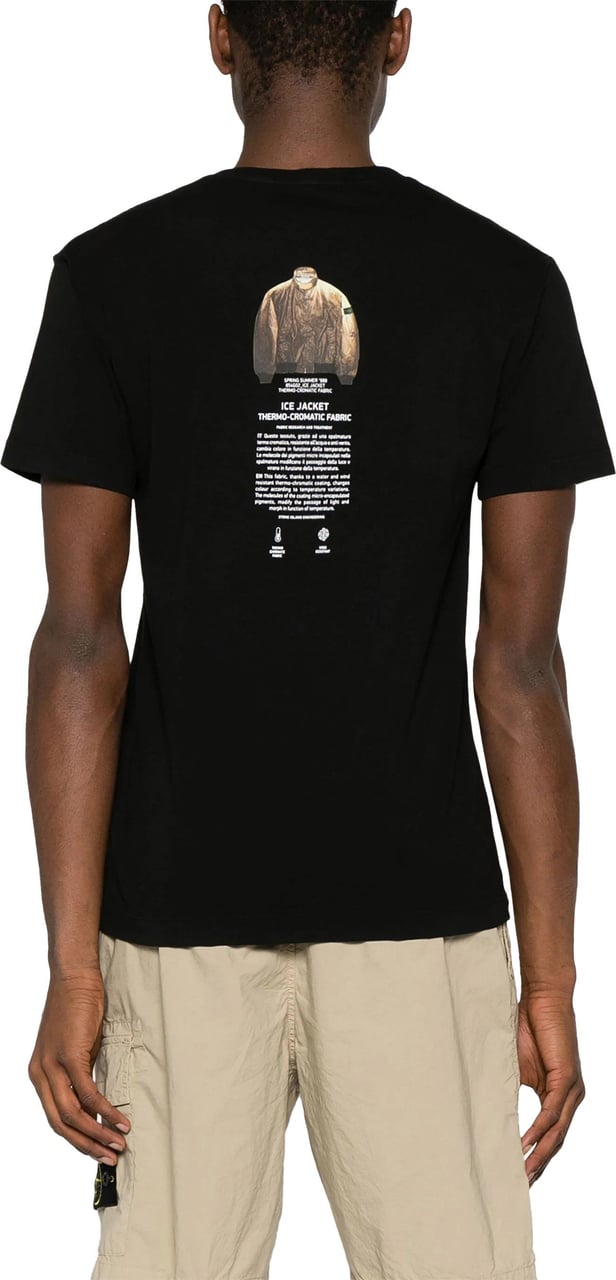 Stone Island black archivio t-shirt Zwart