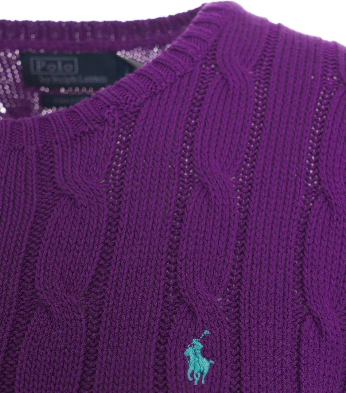 Ralph Lauren Sweater mit Logostickerei Paars