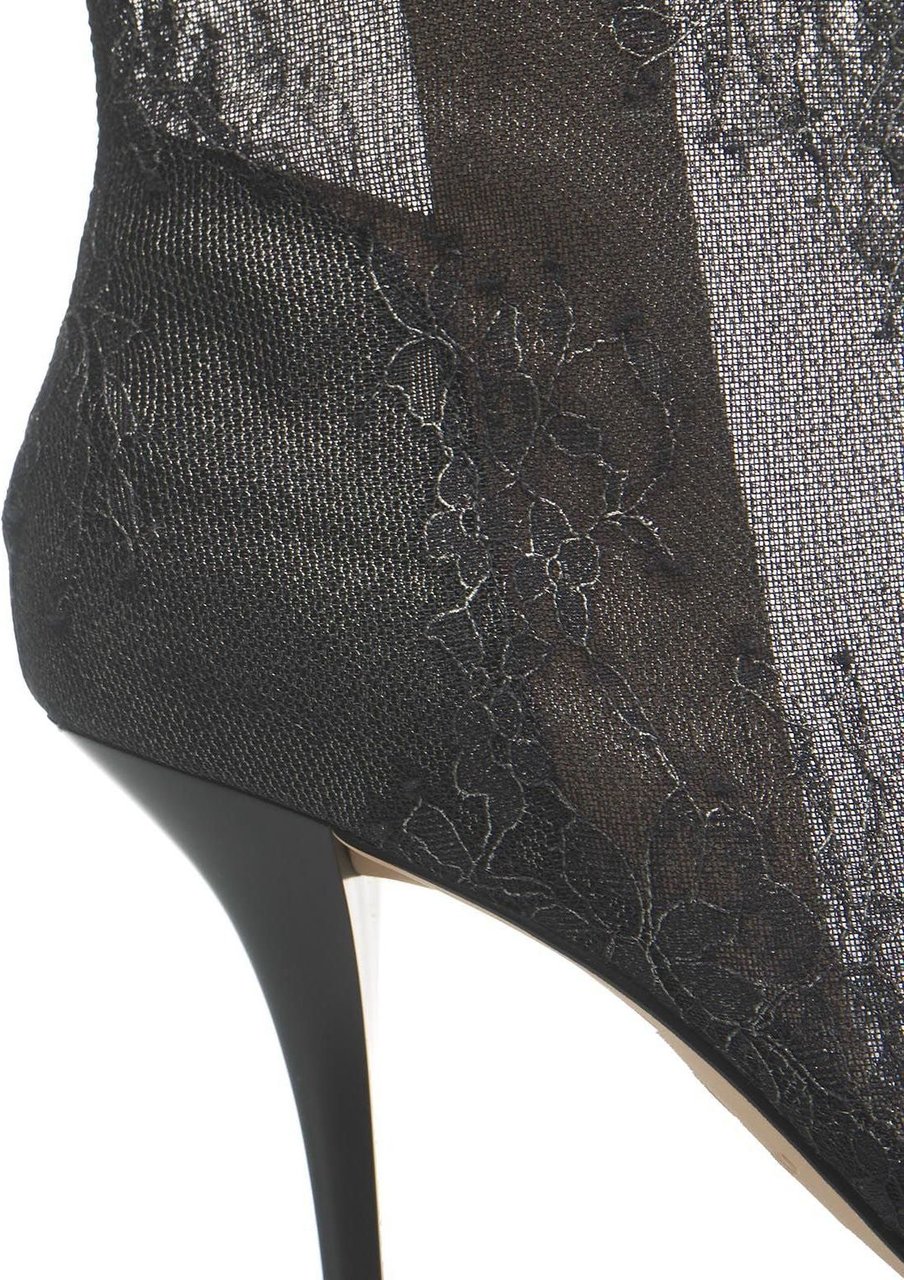 Pinko Ankle Boots in lace "Lucy" Zwart