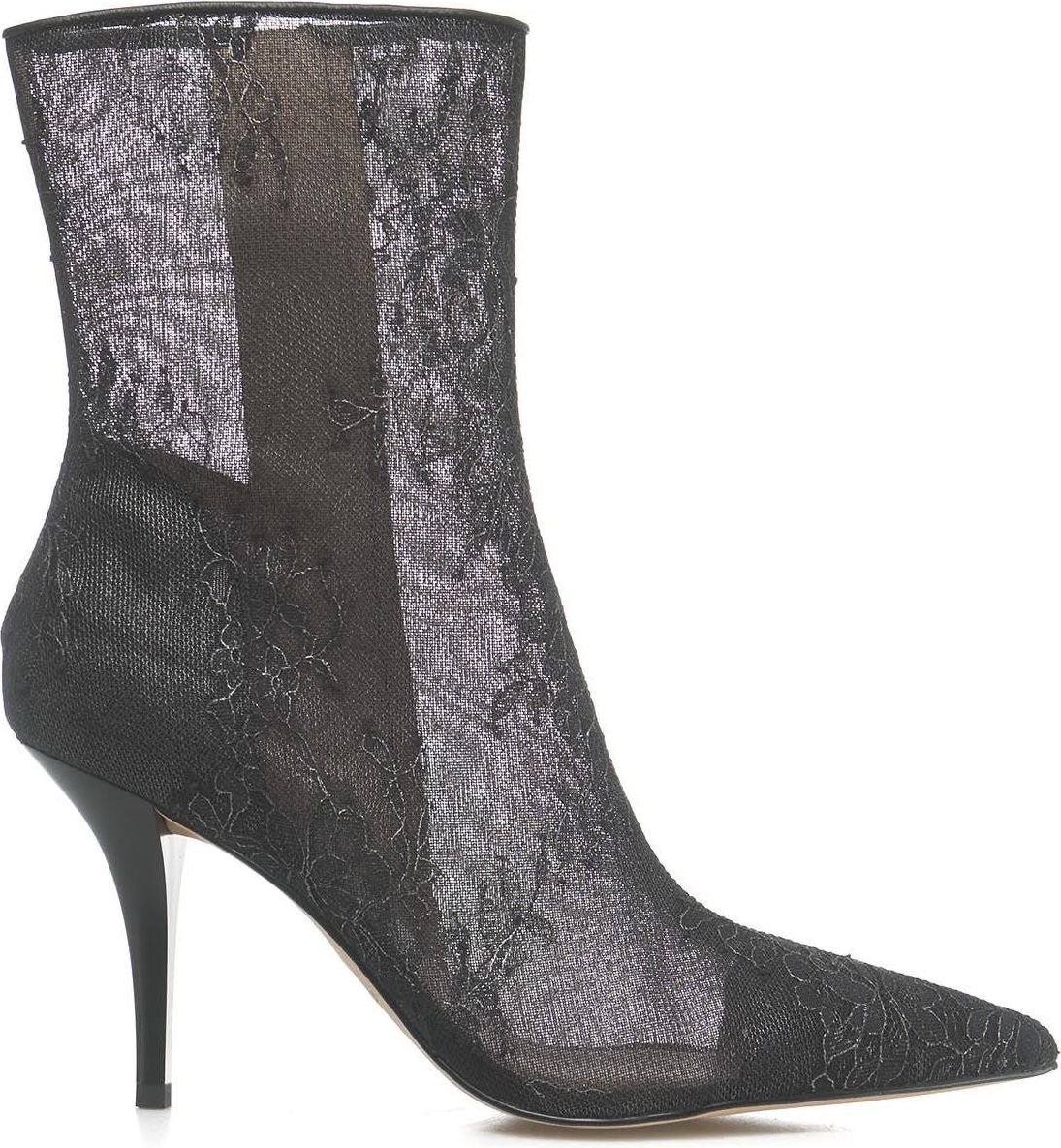Pinko Ankle Boots in lace "Lucy" Zwart