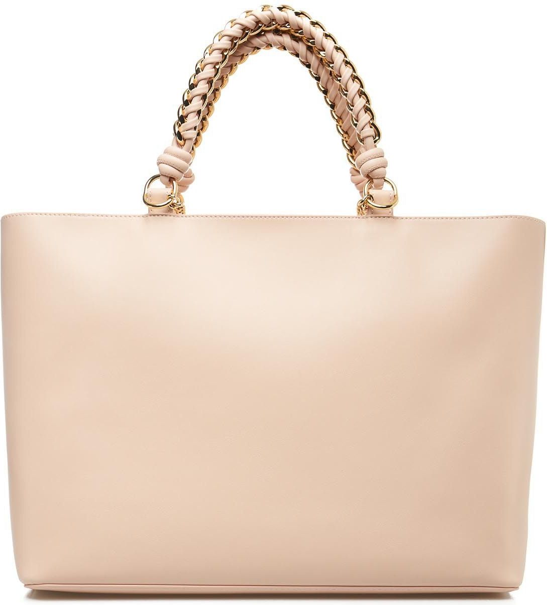 Love Moschino Shopper with logopatch Roze