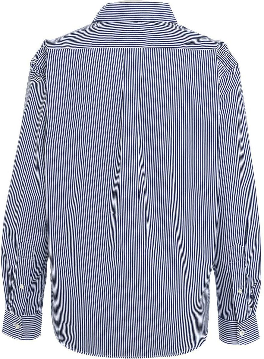 Ralph Lauren Blouse with contrasting stripes Blauw