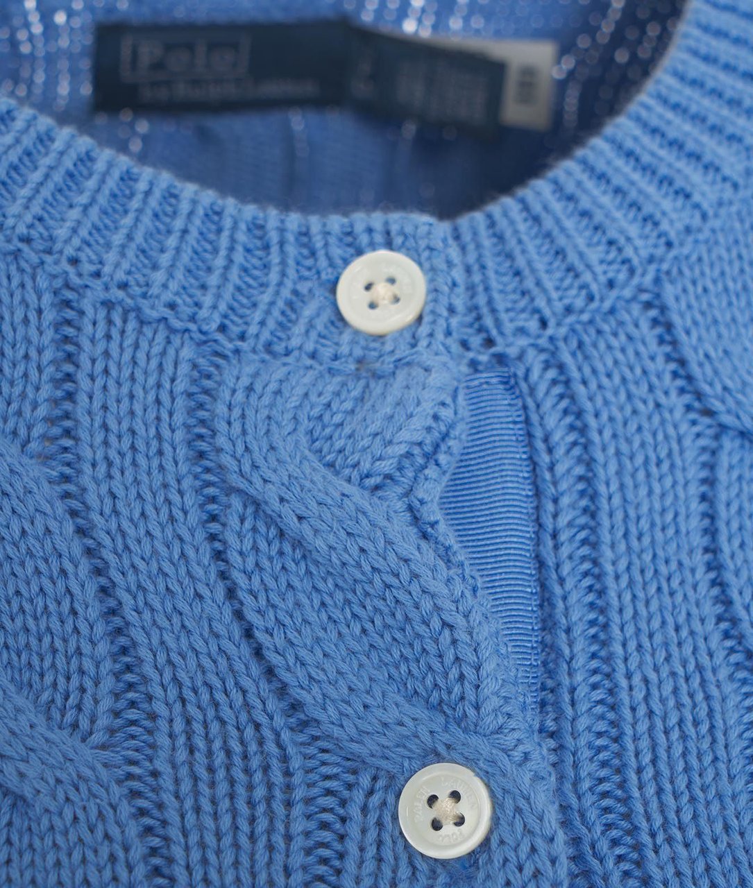 Ralph Lauren Knit Cardigan Blauw