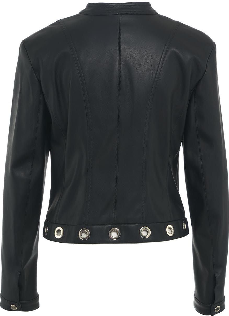 Guess Faux leather jacket Zwart