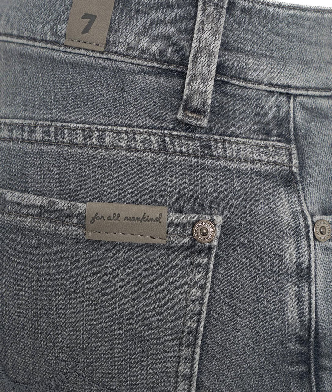 7 For All Mankind Jeans "The Straight" Grijs