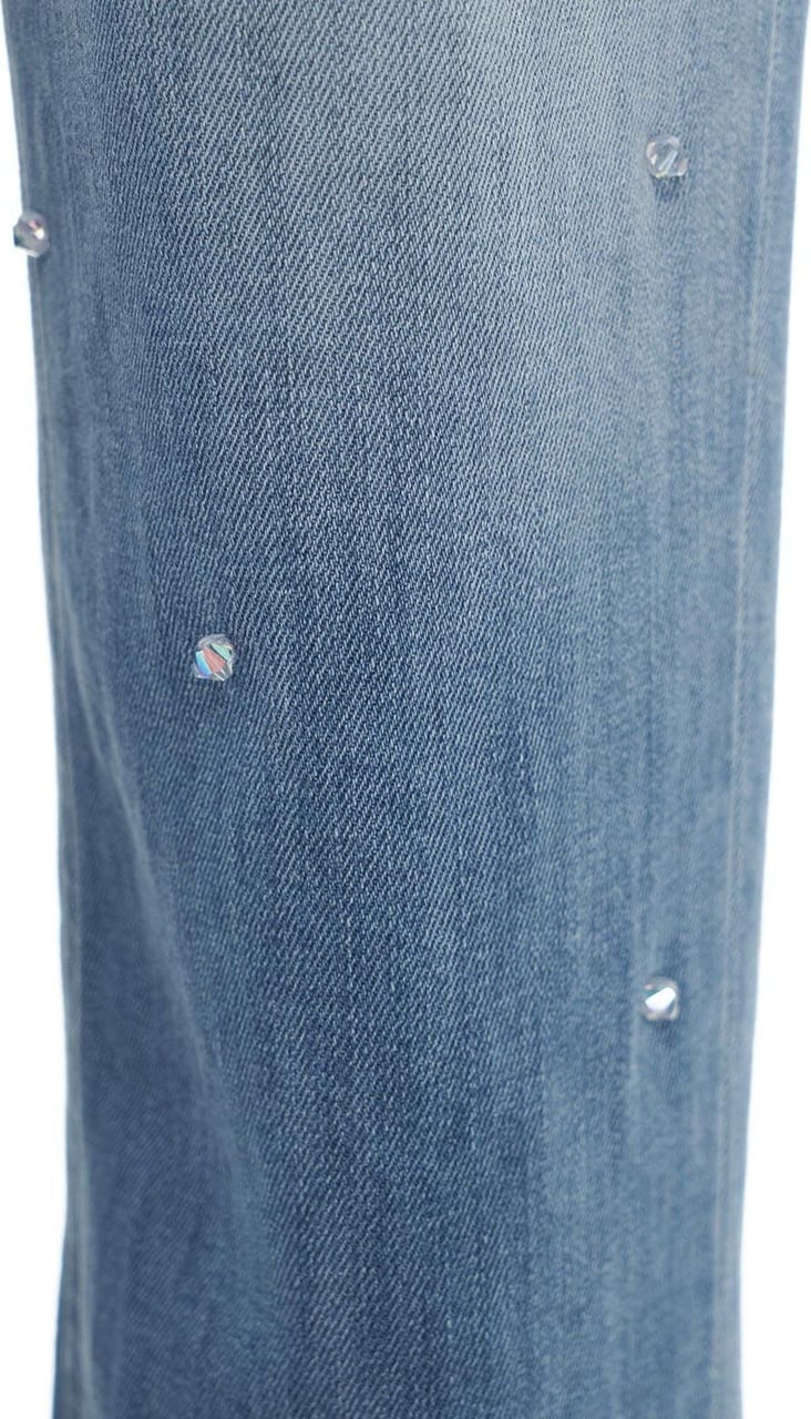 Dondup Jeans with rhinestones "Koons" Blauw