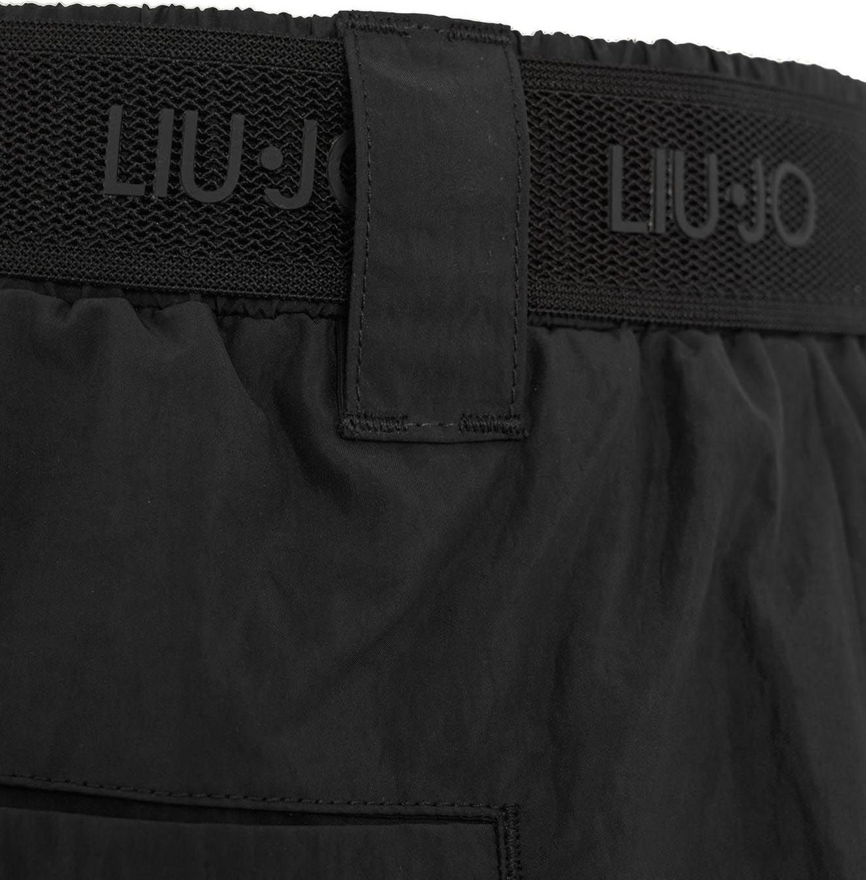 Liu Jo Cargo pants with logo belt Zwart