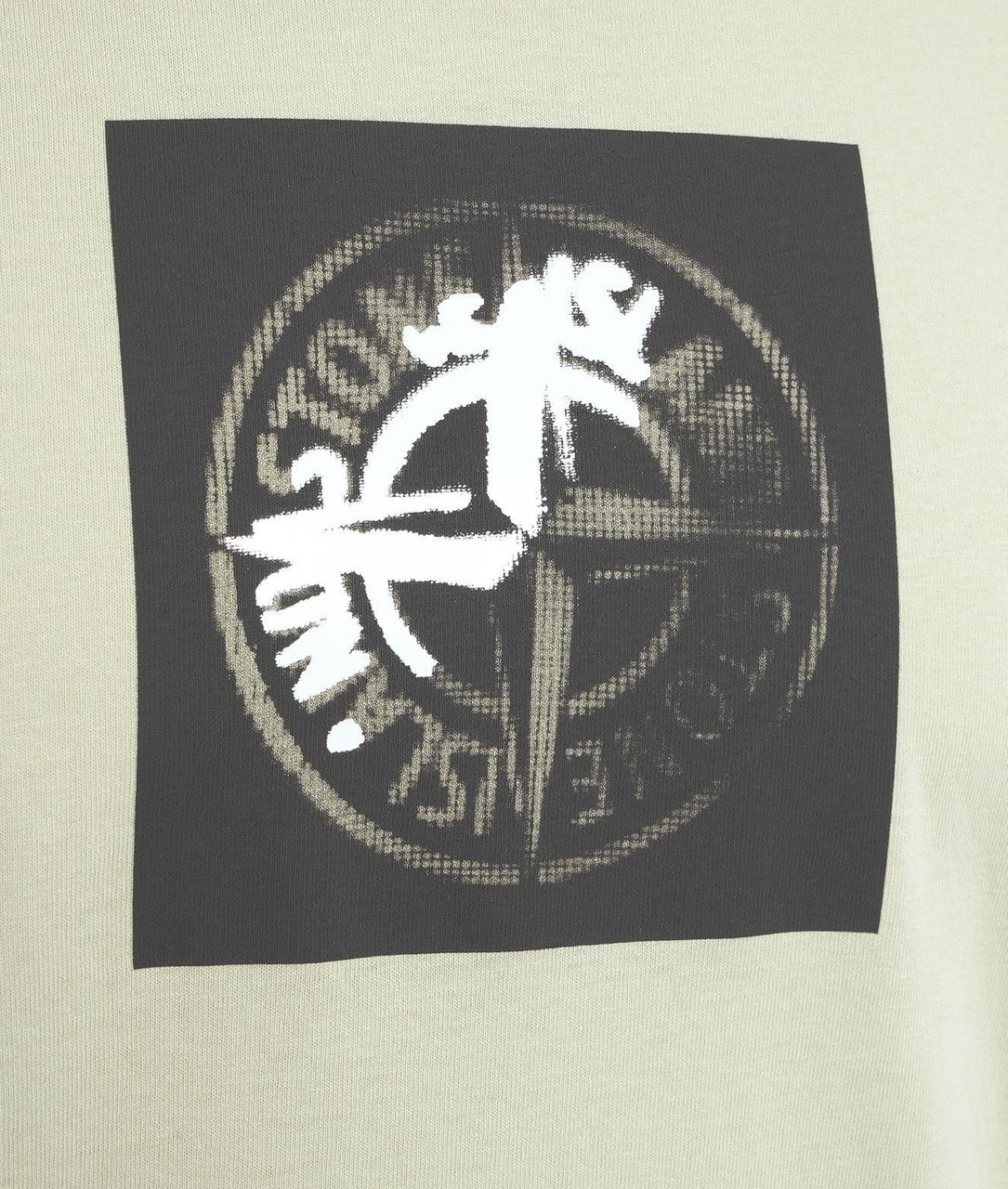 Stone Island T-shirt with logo print Wit