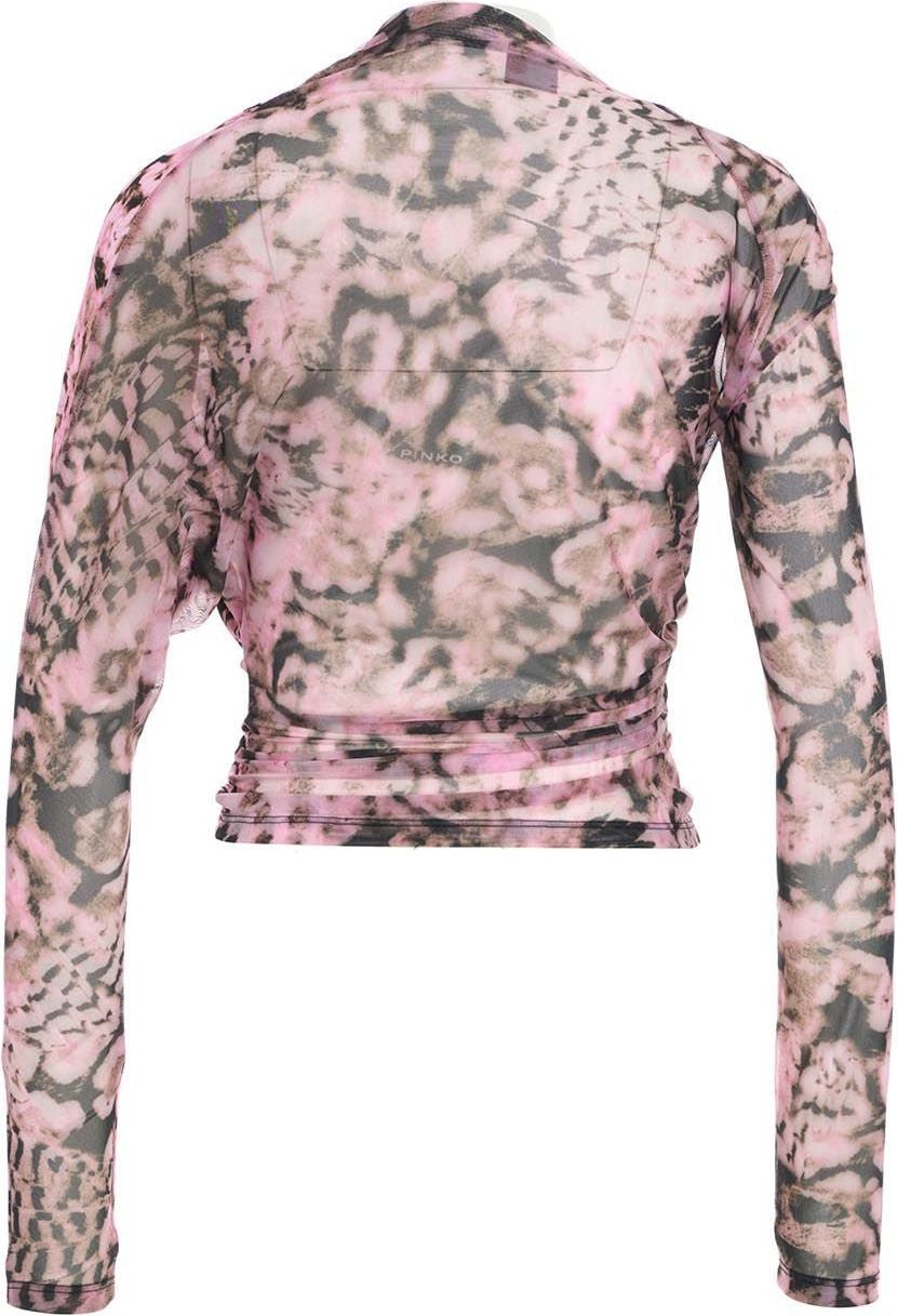 Pinko Top in all-over print Roze