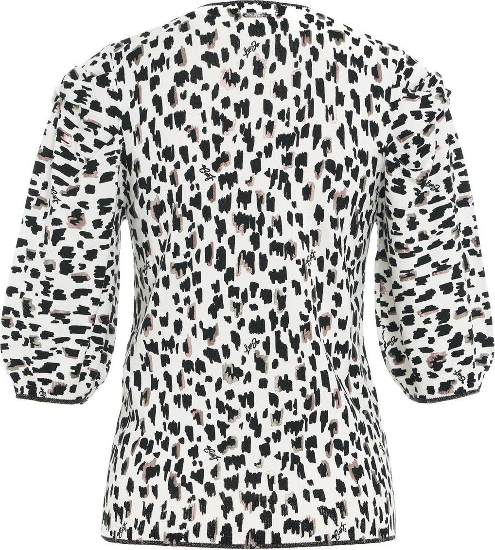 Liu Jo Knit top in animal pattern Wit