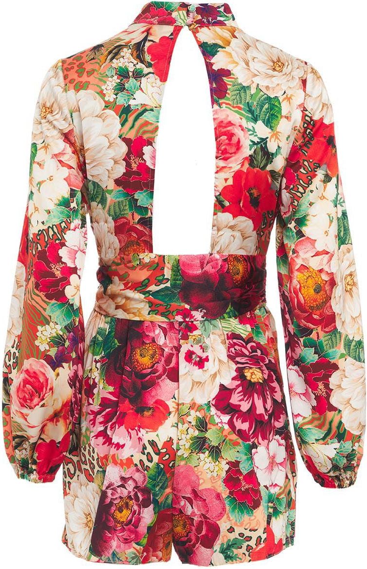 Guess Jumpsuit with floral print Rood