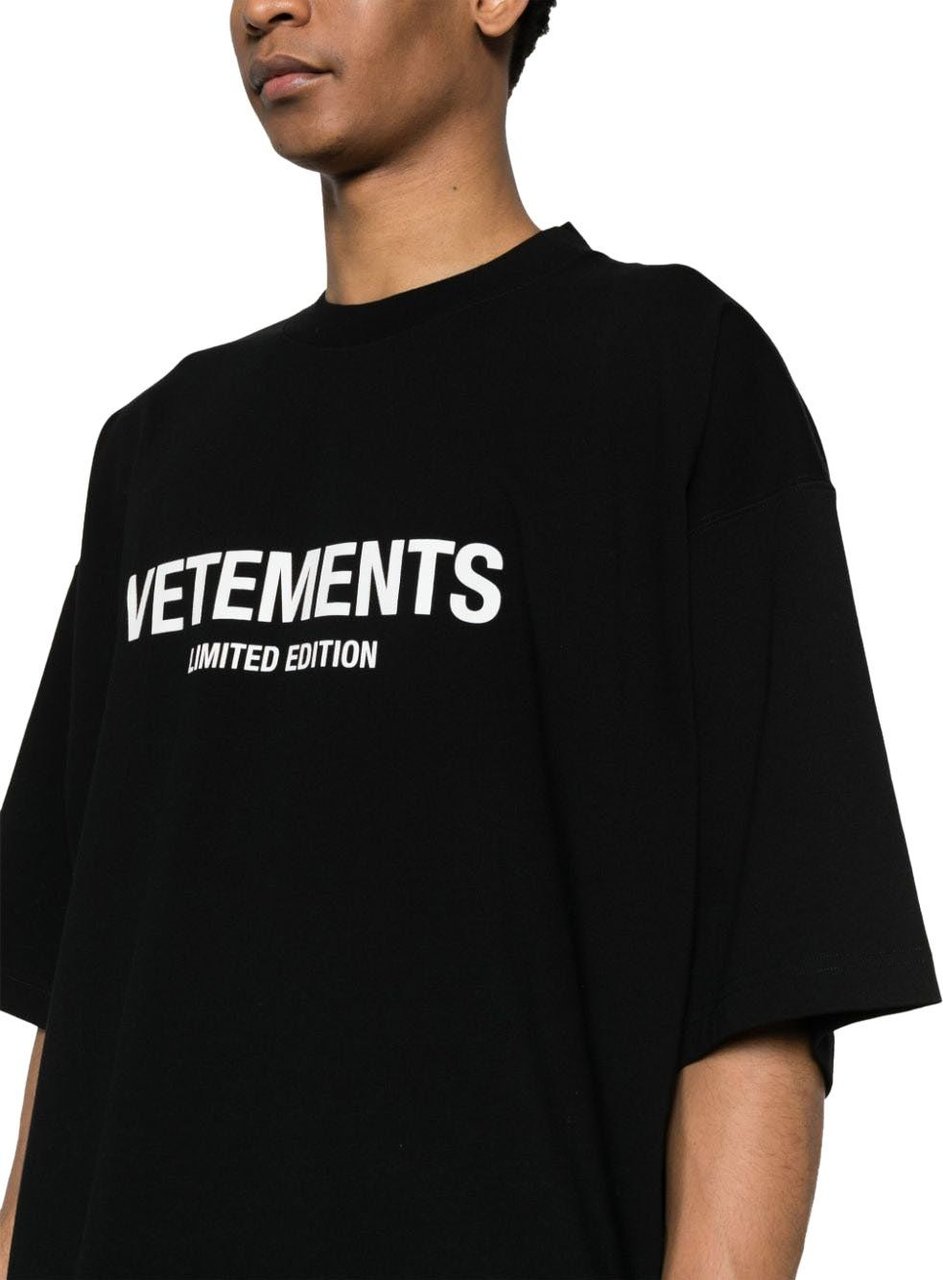 Vetements T-shirts And Polos Black Zwart
