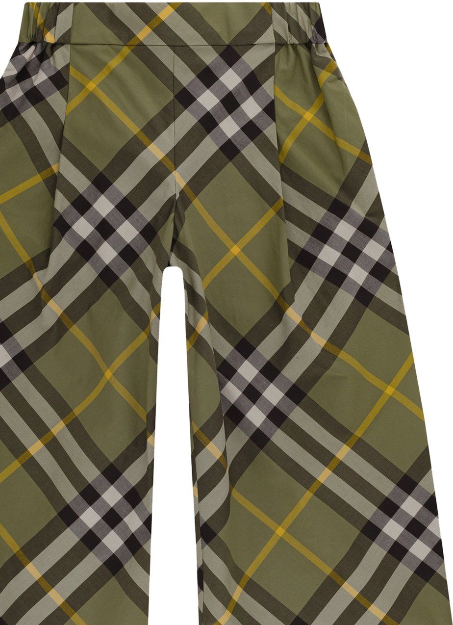 Burberry Cotton Trousers Groen