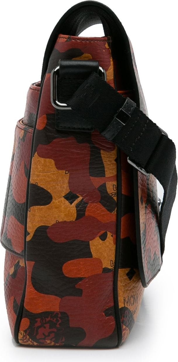 MCM Visetos Camouflage Crossbody Bag Oranje