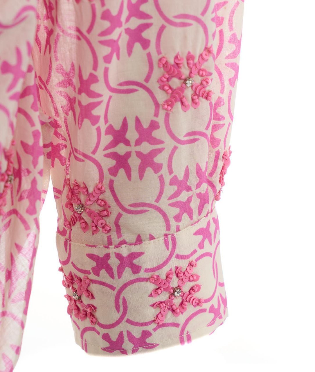 Pinko Shirt with "Cureti" bead embroidery Roze