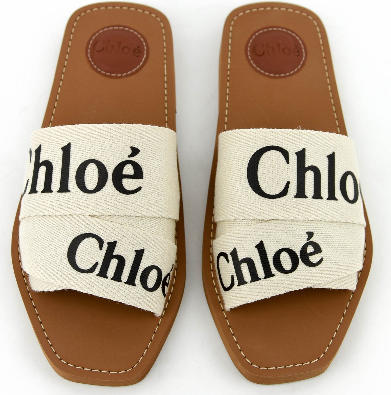Chloé Slides White Wit