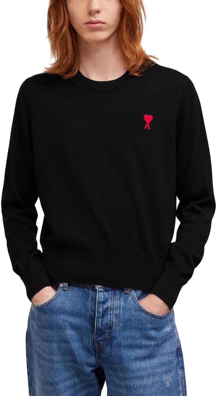 AMI Paris Sweaters Black Black Zwart