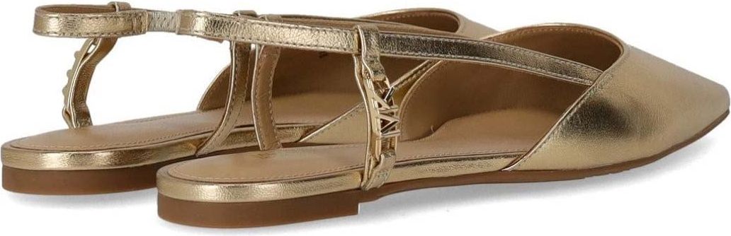 Michael Kors Veronica Pale Gold Slingback Flat Shoe Gold Goud