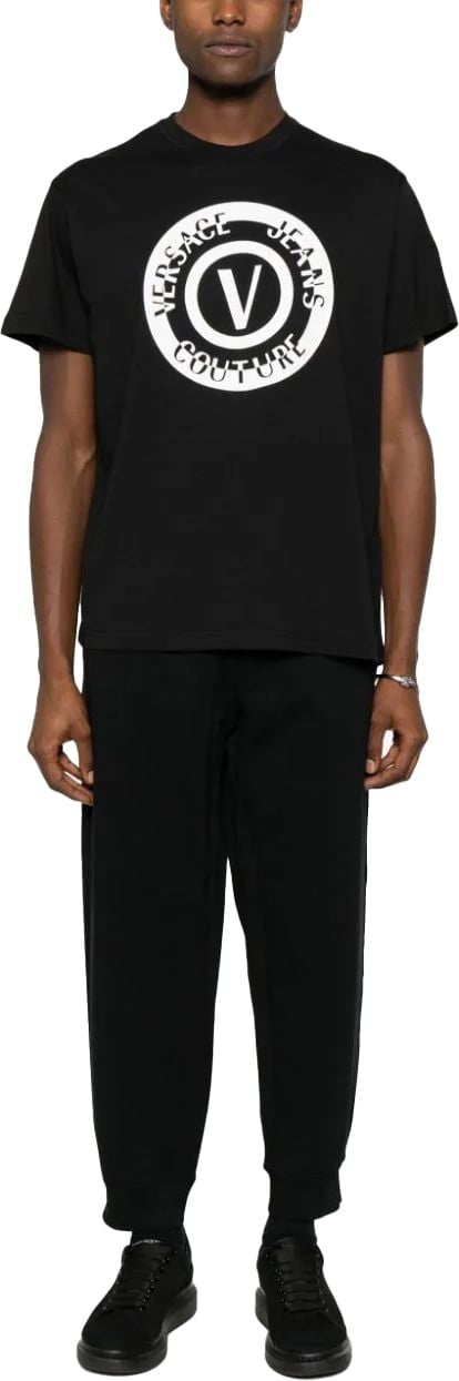 Versace Jeans Couture Zwarte T-shirt Zwart