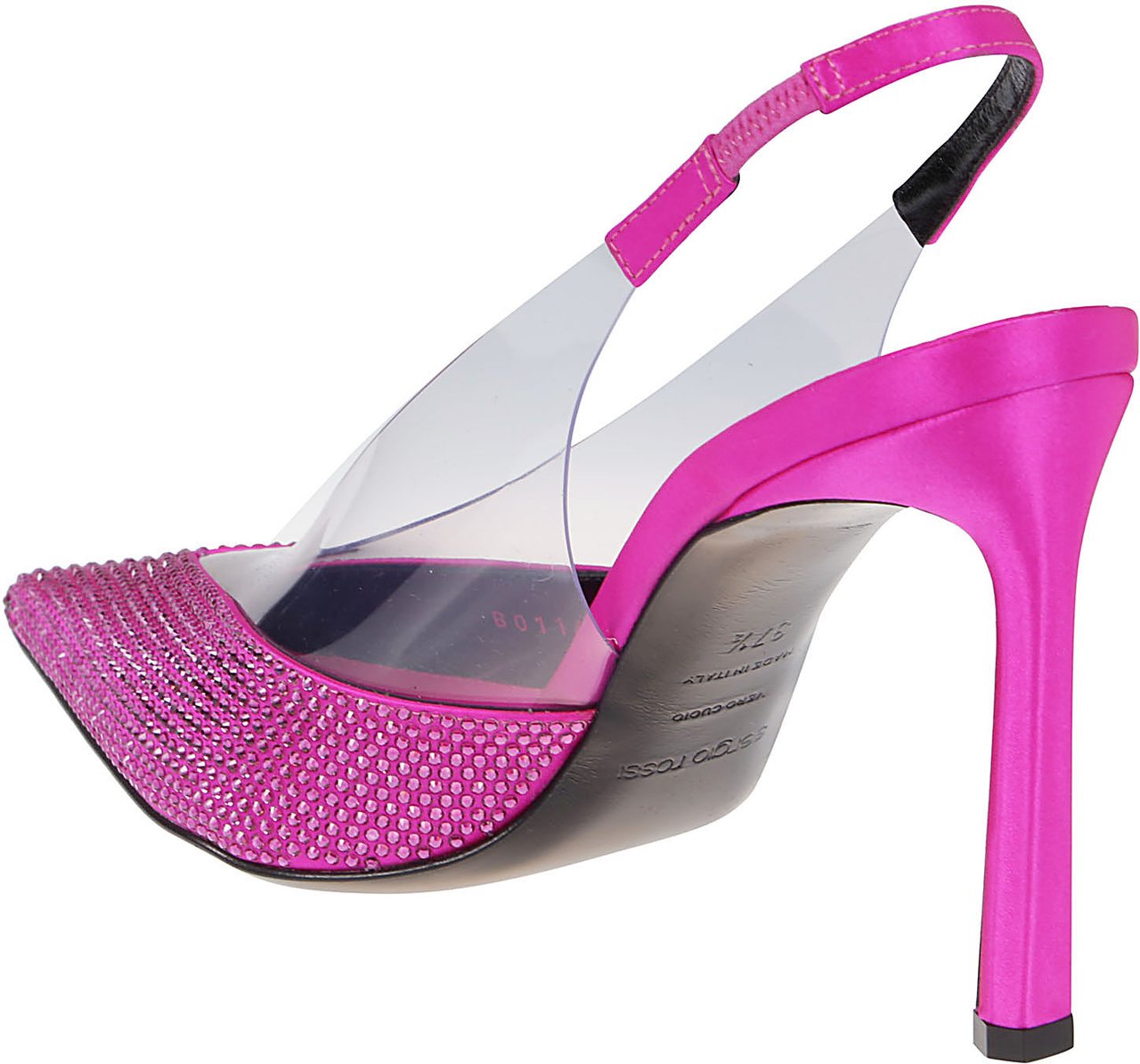 Sergio Rossi Evangelie Slingback Sandals Pink & Purple Roze