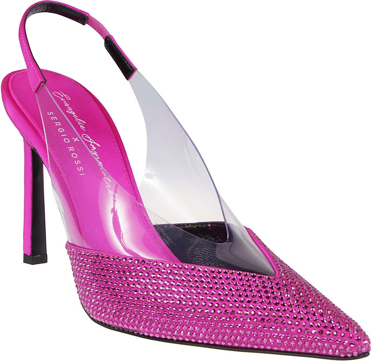 Sergio Rossi Evangelie Slingback Sandals Pink & Purple Roze