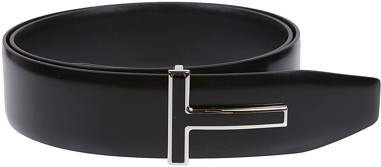 Tom Ford T Reversible Belt Black Zwart