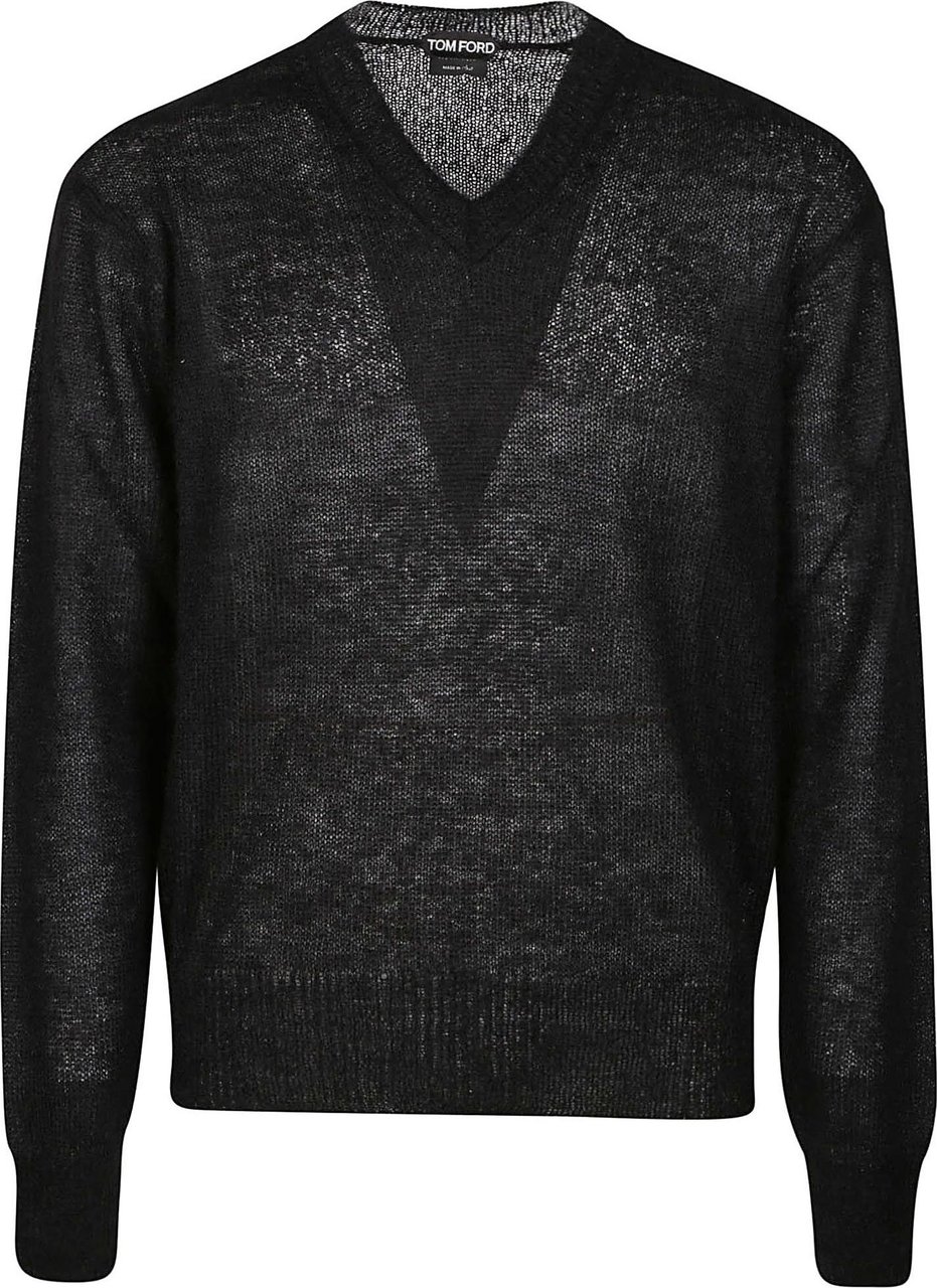 Tom Ford V-neck Sweater Black Zwart
