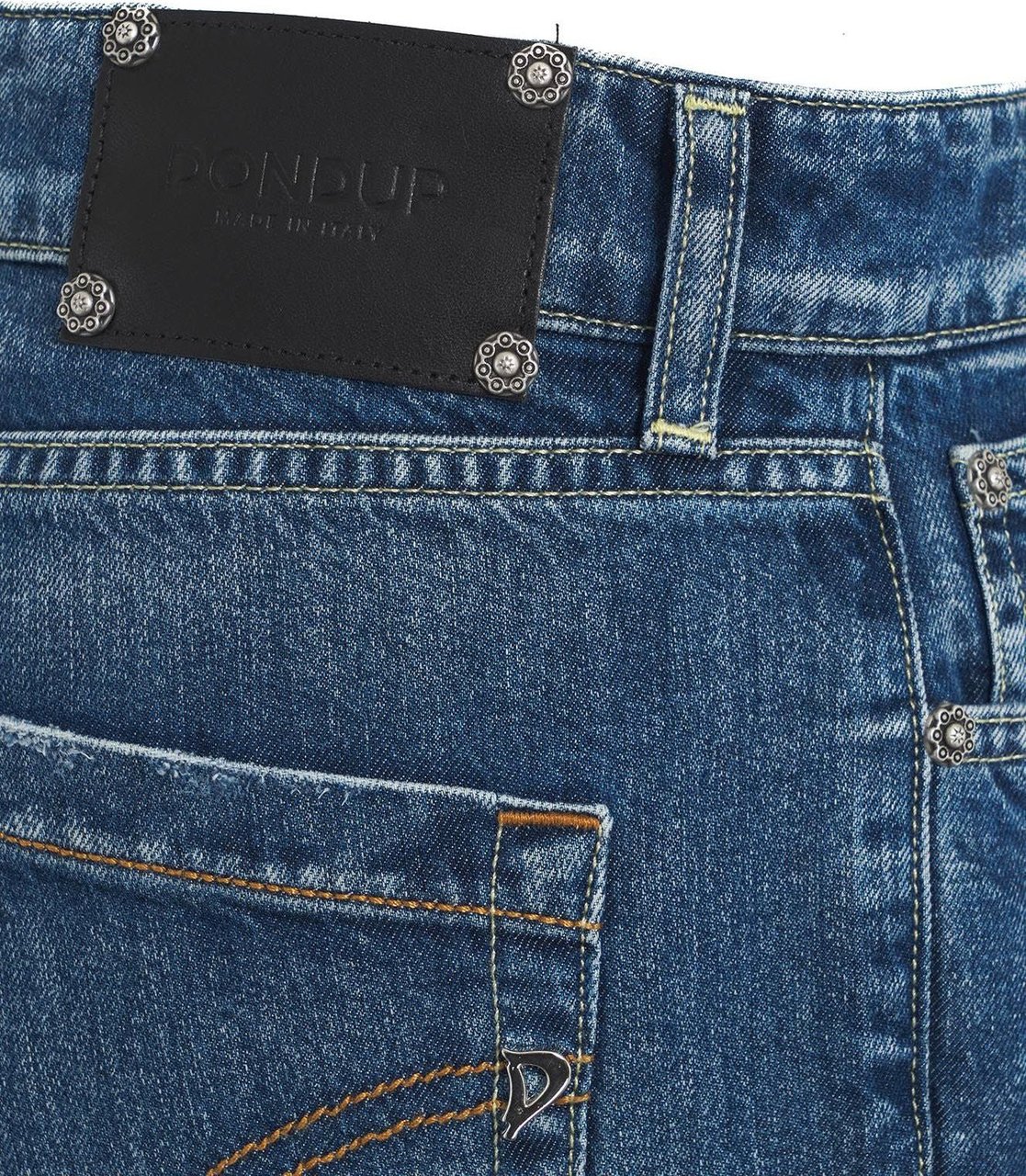 Dondup Distressed jeans "Koons" Blauw