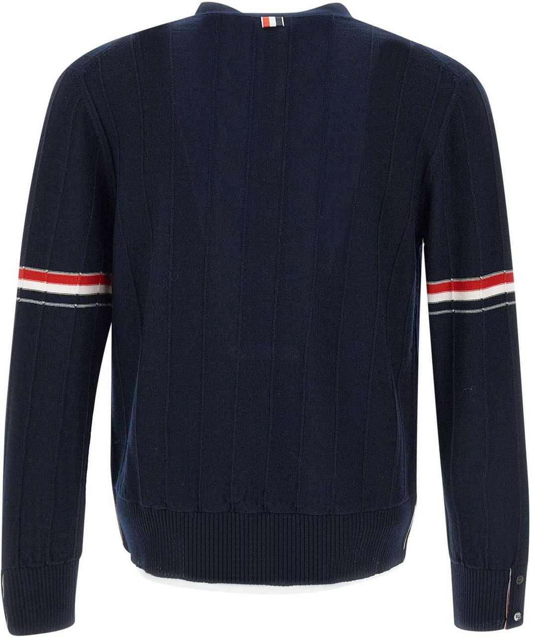 Thom Browne Thom Browne Midnight blue wool cardigan Blauw