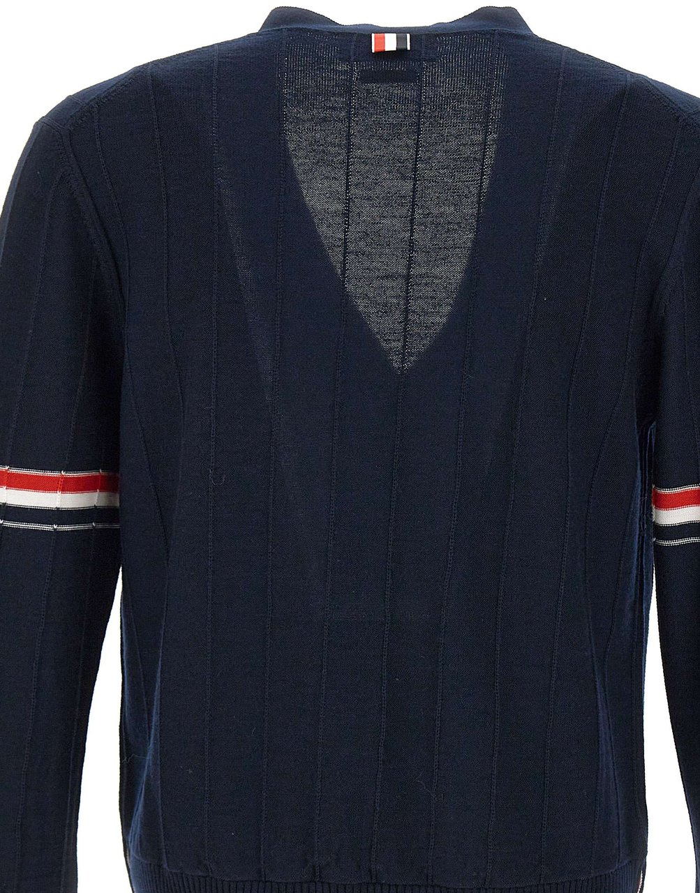 Thom Browne Thom Browne Midnight blue wool cardigan Blauw