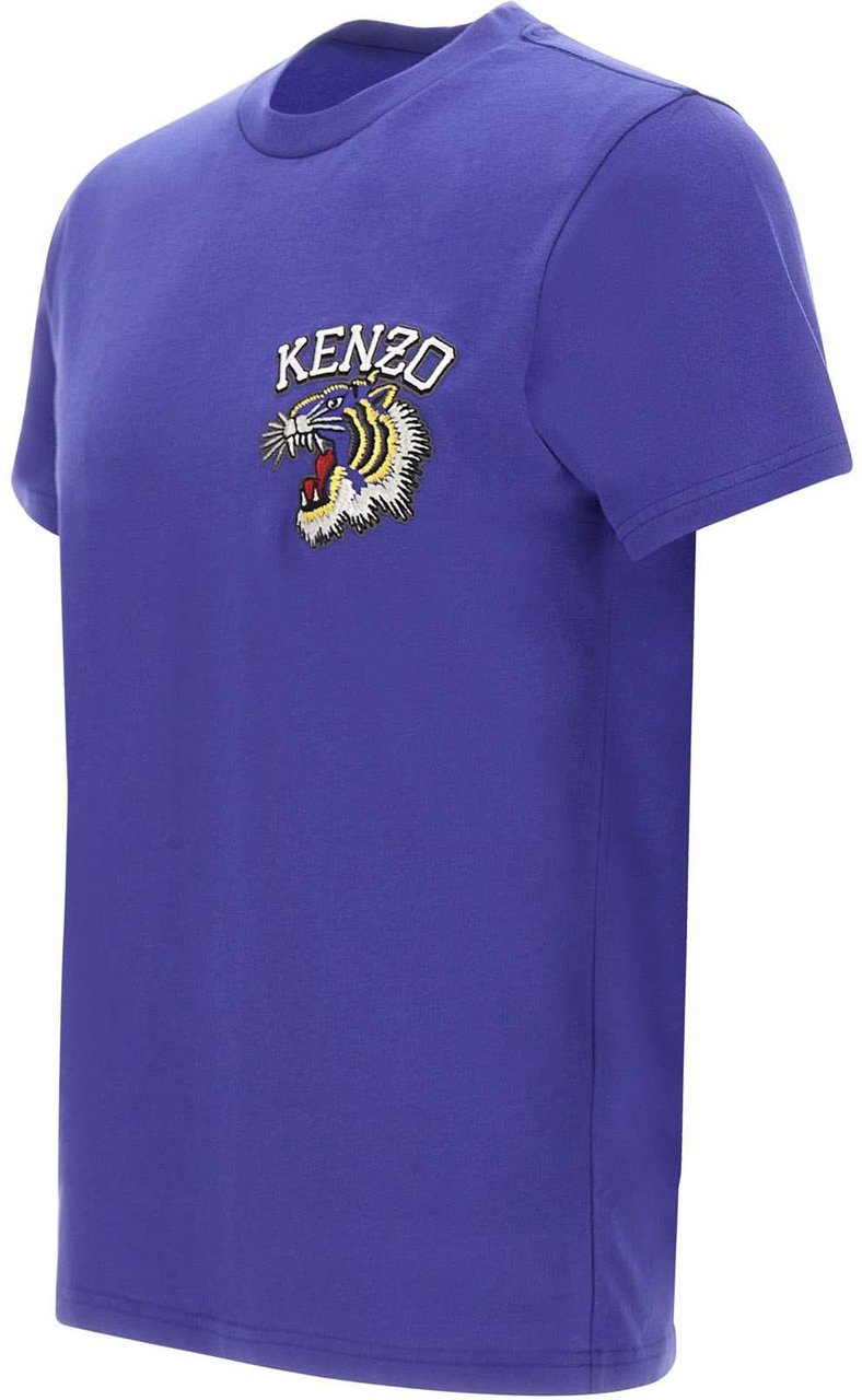 Kenzo Paris T-shirts And Polos Blue Blauw