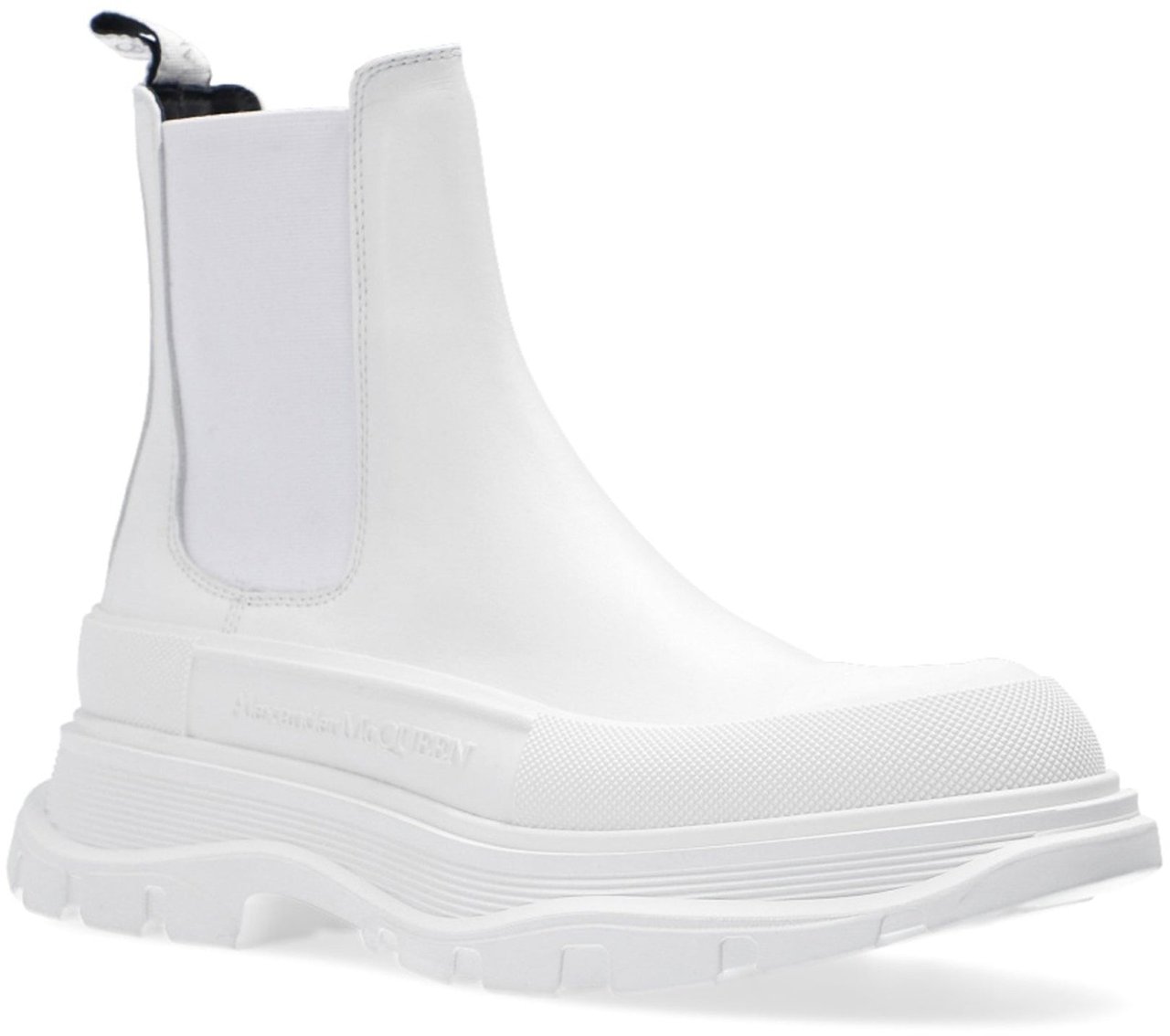 Alexander McQueen Alexander Mcqueen Leather Chunky Sole Sneakers Wit