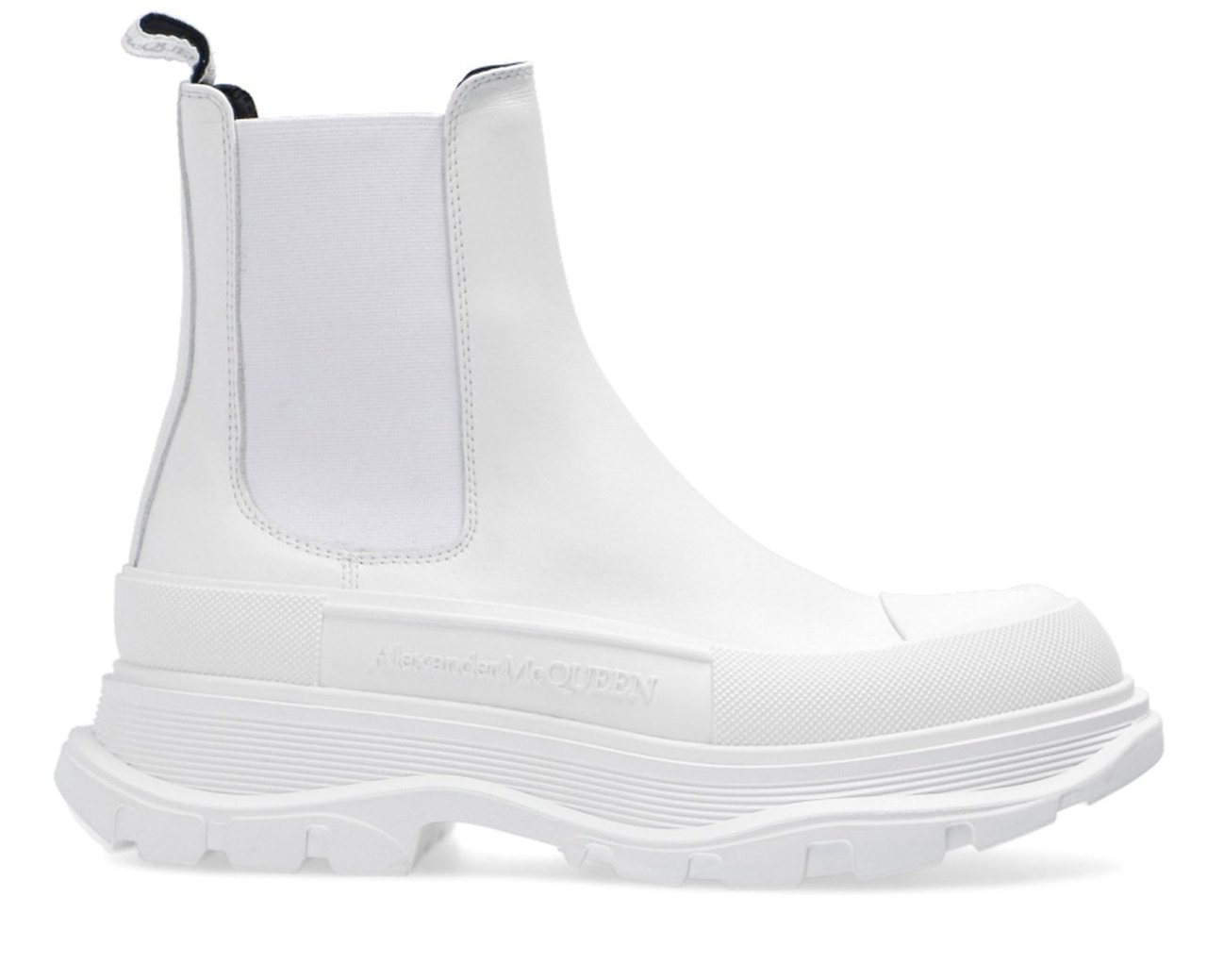 Alexander McQueen Alexander Mcqueen Leather Chunky Sole Sneakers Wit