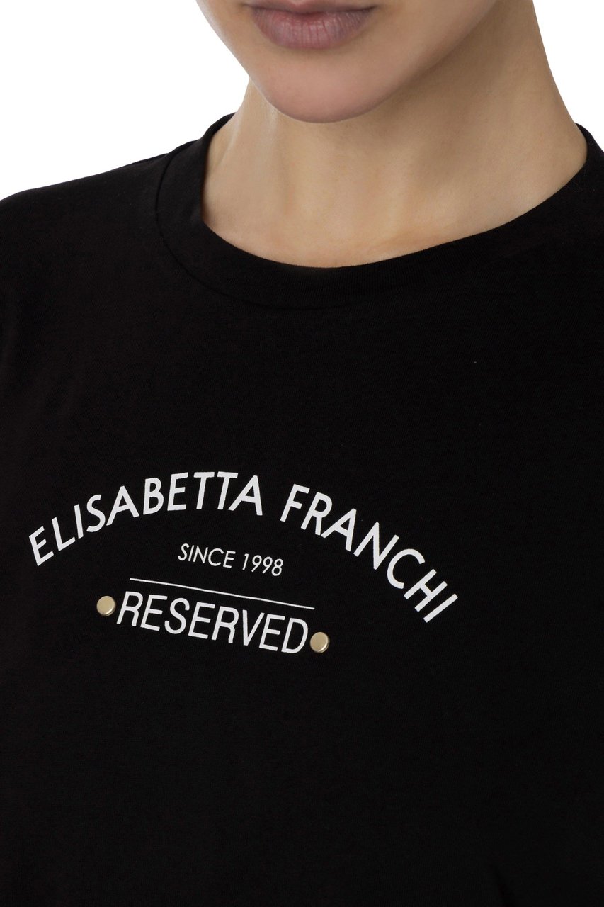 Elisabetta Franchi Elisabetta Franchi T-shirts and Polos Black Zwart