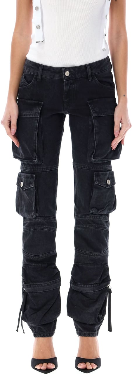 The Attico essie long pants black Zwart