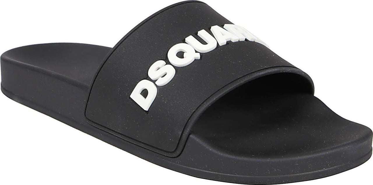 Dsquared2 Logo Slides Black Zwart