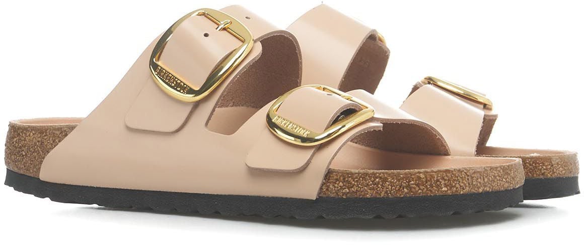 Birkenstock Slides "Arizona Big Buckle" Beige