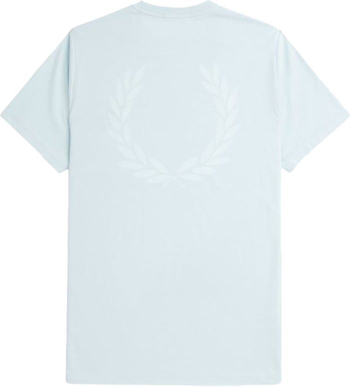 Fred Perry Fred Perry Laurel Wreath Graphic T-Shirt Ice/Midnight Blue Blauw
