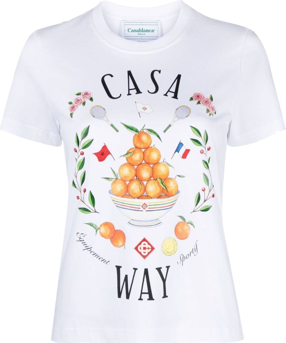 Casablanca T-shirts And Polos White Wit