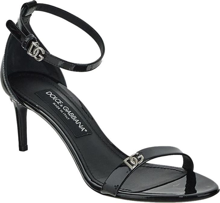 Dolce & Gabbana Patent Sandal Zwart