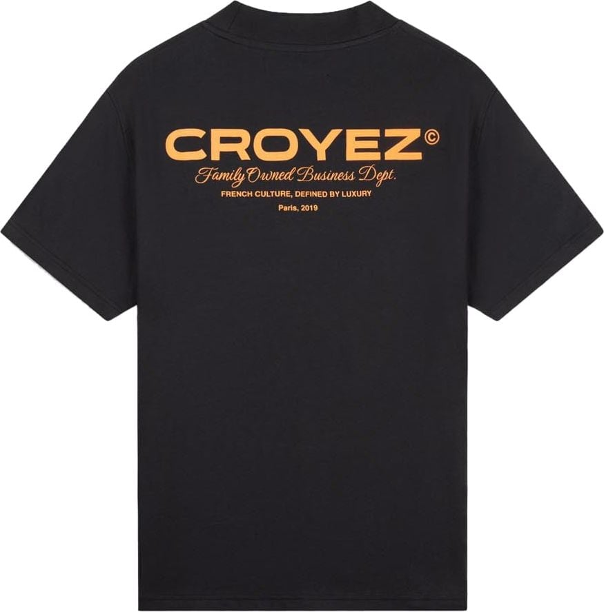Croyez croyez family owned business t-shirt - black/orange Zwart