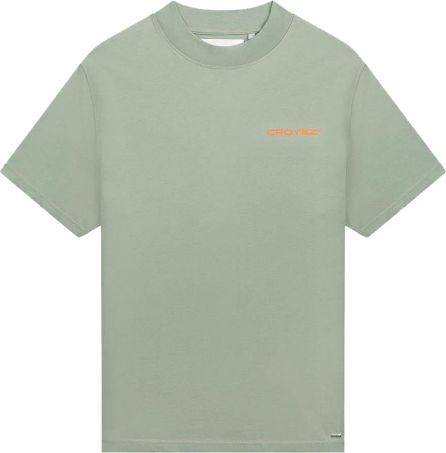 Croyez croyez family owned business t-shirt - green/orange Groen