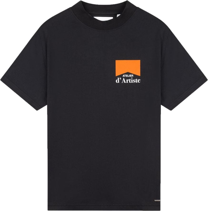 Croyez croyez fumes t-shirt - black/orange Zwart