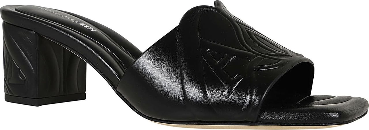 Alexander McQueen sandal leathsleath Zwart